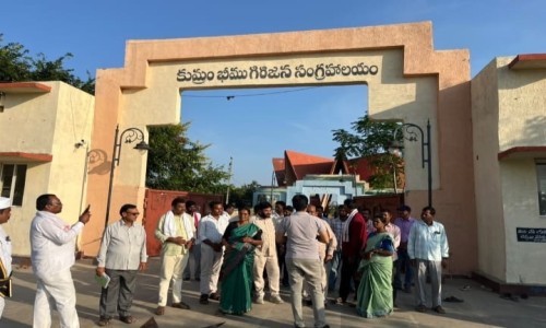 జోడేఘాట్‌లో కుమురం భీం వర్ధంతి ఏర్పాట్లను పరిశీలించిన ఆత్రం సుగుణక్క...