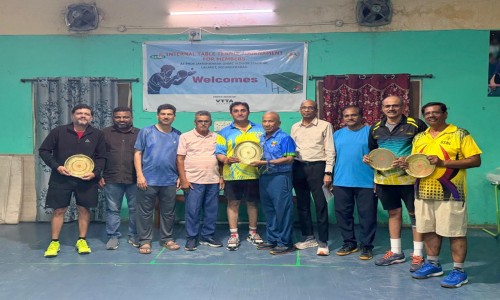 వెటరన్ టేబుల్ టెన్నిస్ విజేతగా అరుంధర్ గౌడ్ 