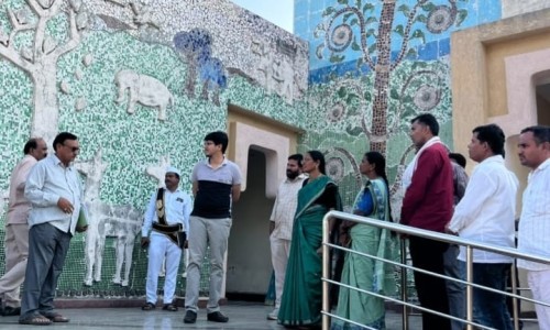 జోడేఘాట్లో కుమురం భీం వర్ధంతి ఏర్పాట్లను పరిశీలించిన ఆత్రం సుగుణక్క...