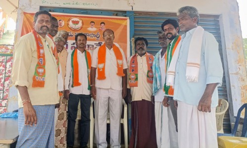 పార్టీ బలోపేతమే లక్ష్యం..! బిజెపి మండల అధ్యక్షులు రాయపాటి మురళీమోహన్