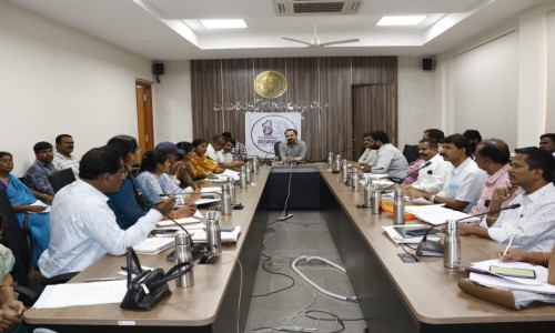 పంటలకు నీటి ఎద్దడి లేకుం డా ముందస్తుచర్యలు      కలెక్టర్ రాహుల్ శర్మ
